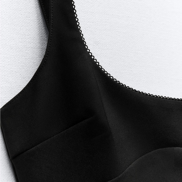 Zara little black dress, with small lace detail. Perfect LBD! - Picture 3 of 8